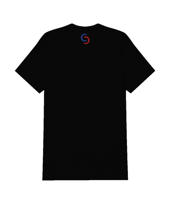 Men's Comfort Triblend Tee, back with the Connfi mark at the neck